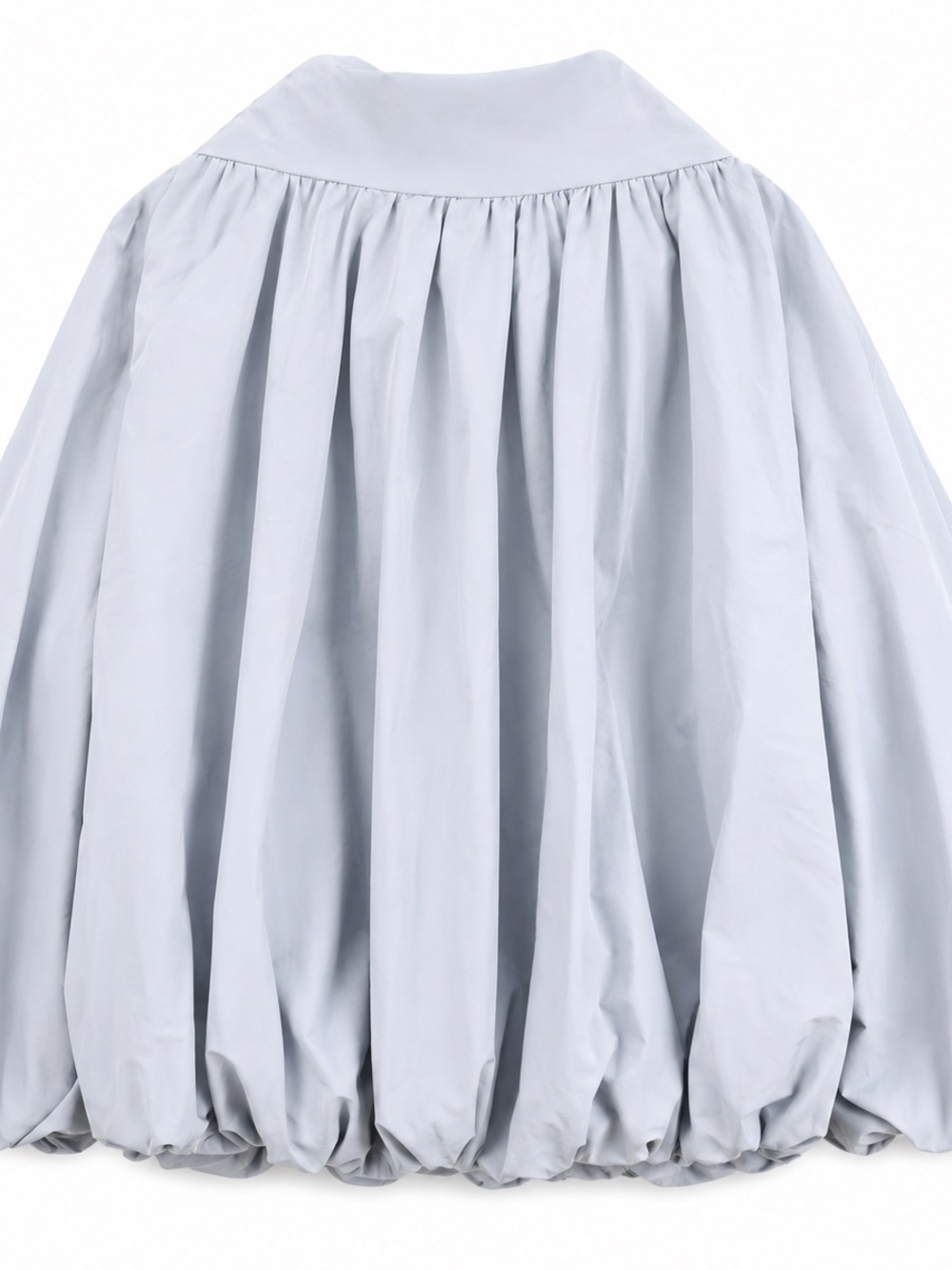 Light Gray A-Line Bubble Skirt - Unbranded